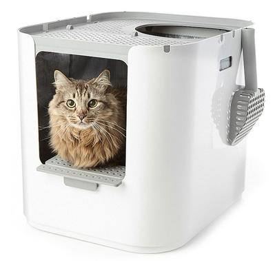 Modkat XL, top entry, front entry, modern cat litter box, extra large